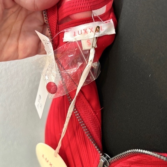 NWT, Luxxel, Stunning Vibrant,Rich Red Cocktail Dress, Small - Picture 4 of 14